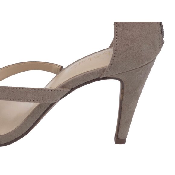 🌟 Kelly & Katie Cleo Heeled Sandal - Nude/Beige Faux Suede - Size 8 🌟 - Picture 8 of 11